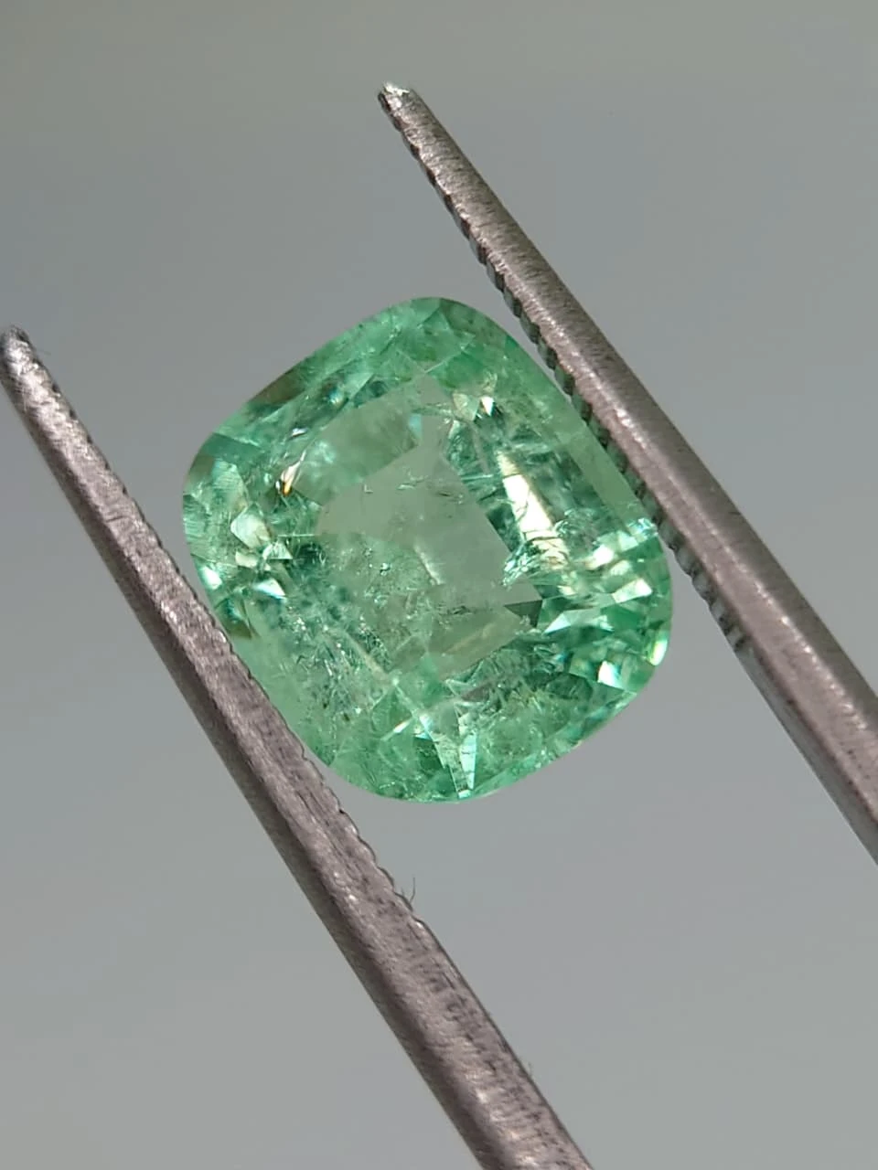 2.68ct Natural Cushion Cut Panjshir Emerald from Afghanistan — view 1